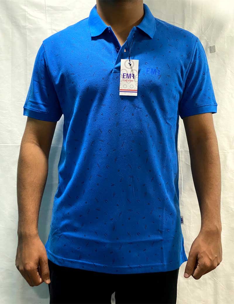 Plain Polo T-shirt Dark Blue