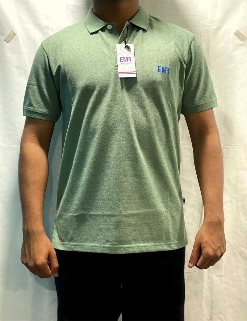Plain Polo T-shirt Light Green