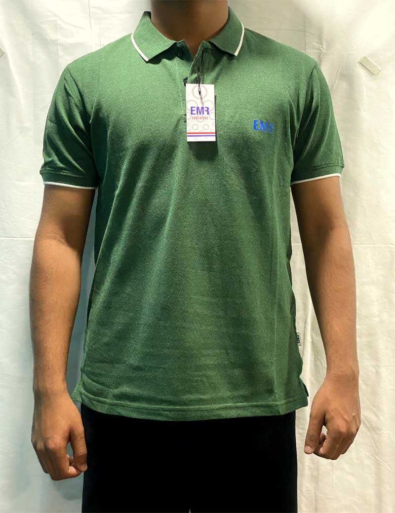 Plain Polo T-shirt  Green